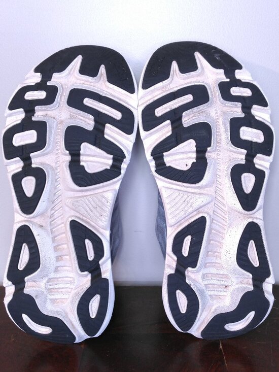 HOKA Gaviota 5 Shoes Mens SIZE 15 BLUE Gray COOL GREY White 1127929 LDVB RUNNING main image 7